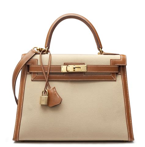 hermes canvas leather strap for kelly bag
